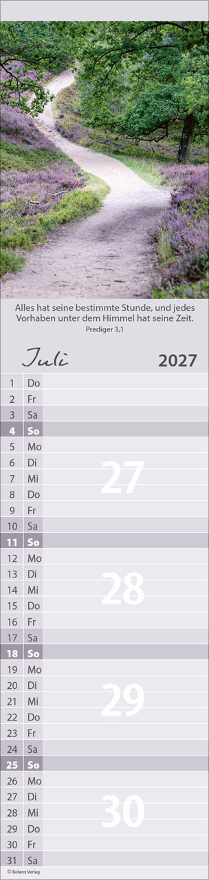 Für Alle 2027 – Streifenterminkalender
