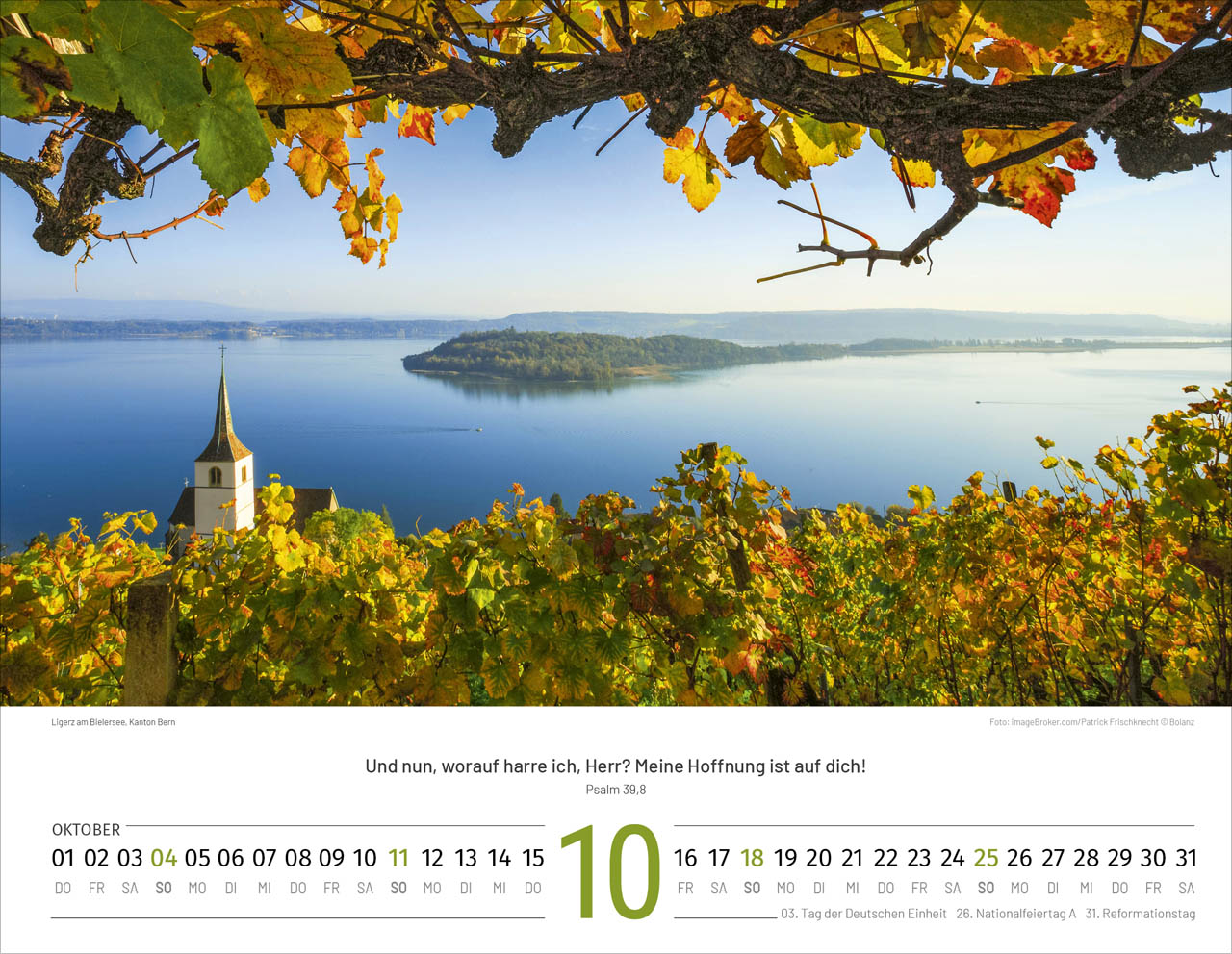 Schweiz 2026 - Wandkalender (polnisch)