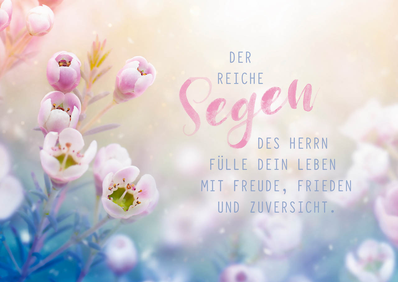 Postkarte Der reiche Segen des Herrn