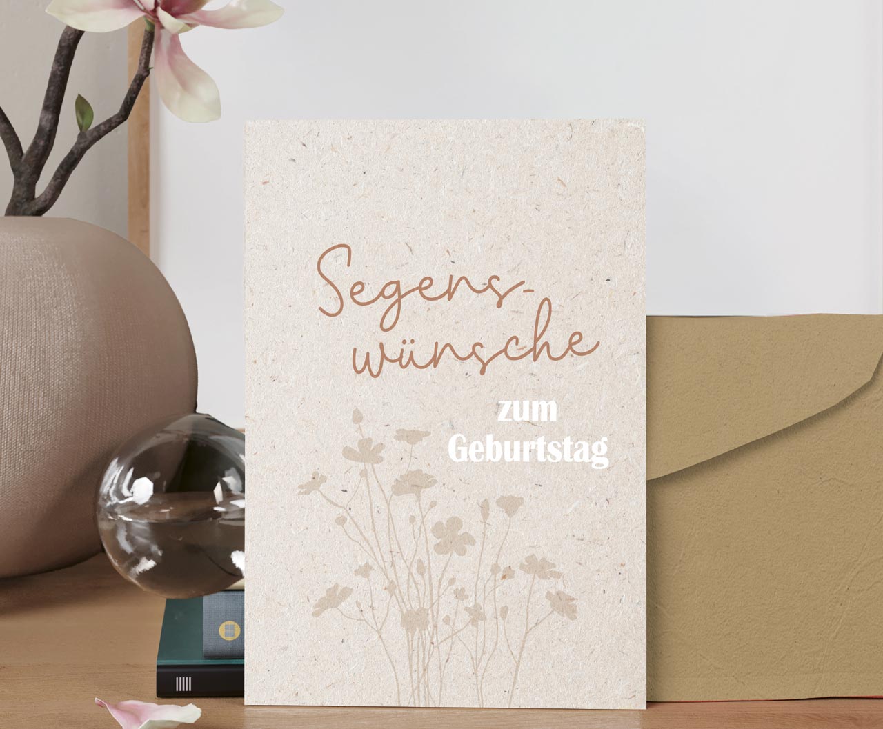 Faltkarte Segenswünsche zum Geburtstag