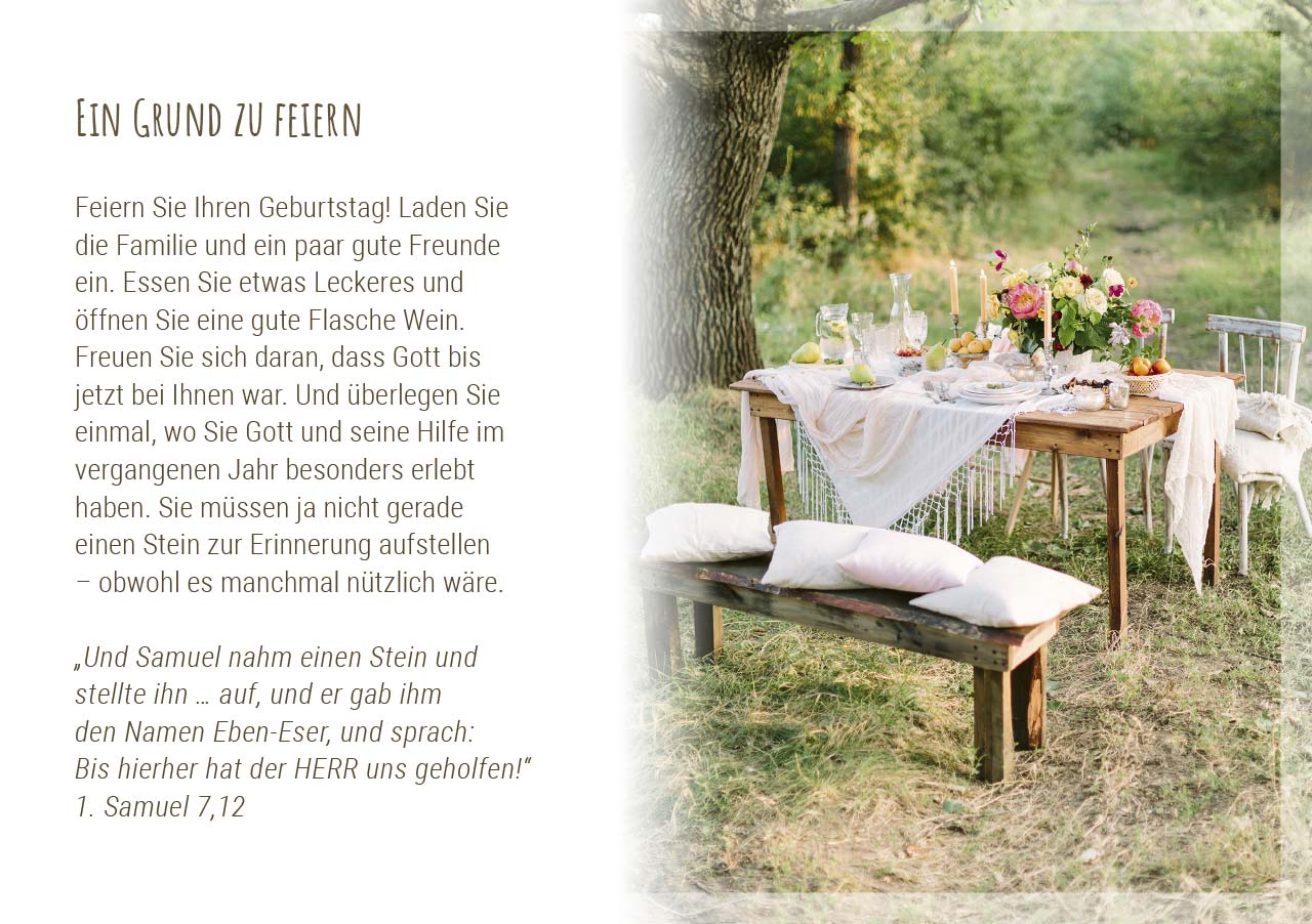 Grußheft - Zum Geburtstag Gottes Segen