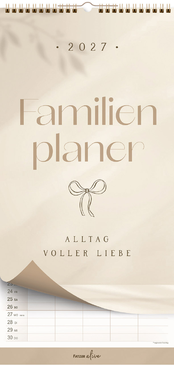Alltag voller Liebe 2027 – Familienplaner