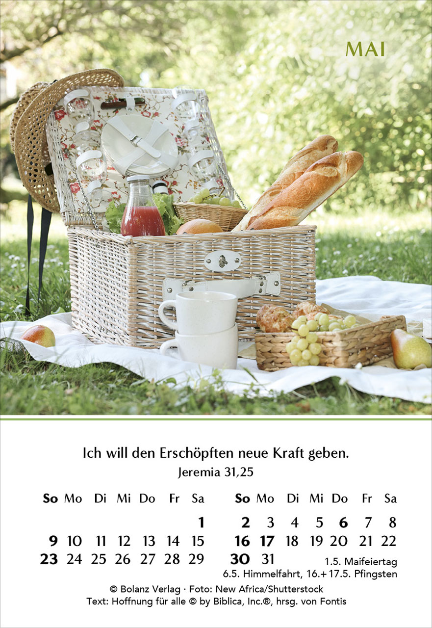 Ein Jahr der Geborgenheit 2027 Minikalender
