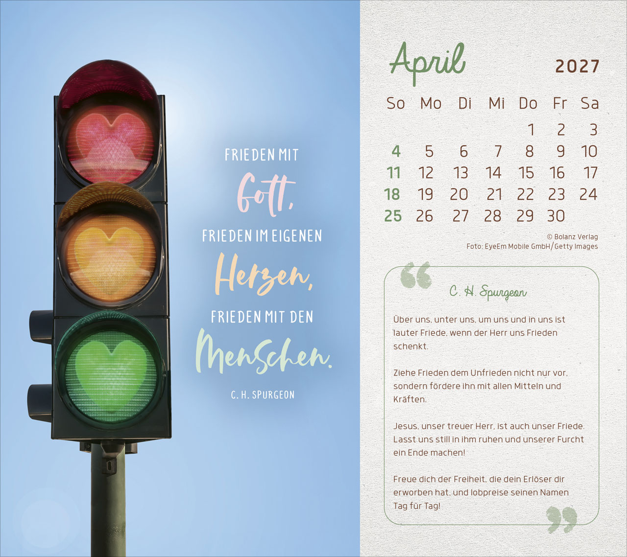 Mit seiner Kraft 2027 – Tischkalender