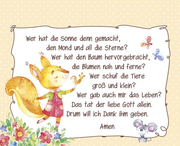 Postkartenaufstellbuch Kindergebete