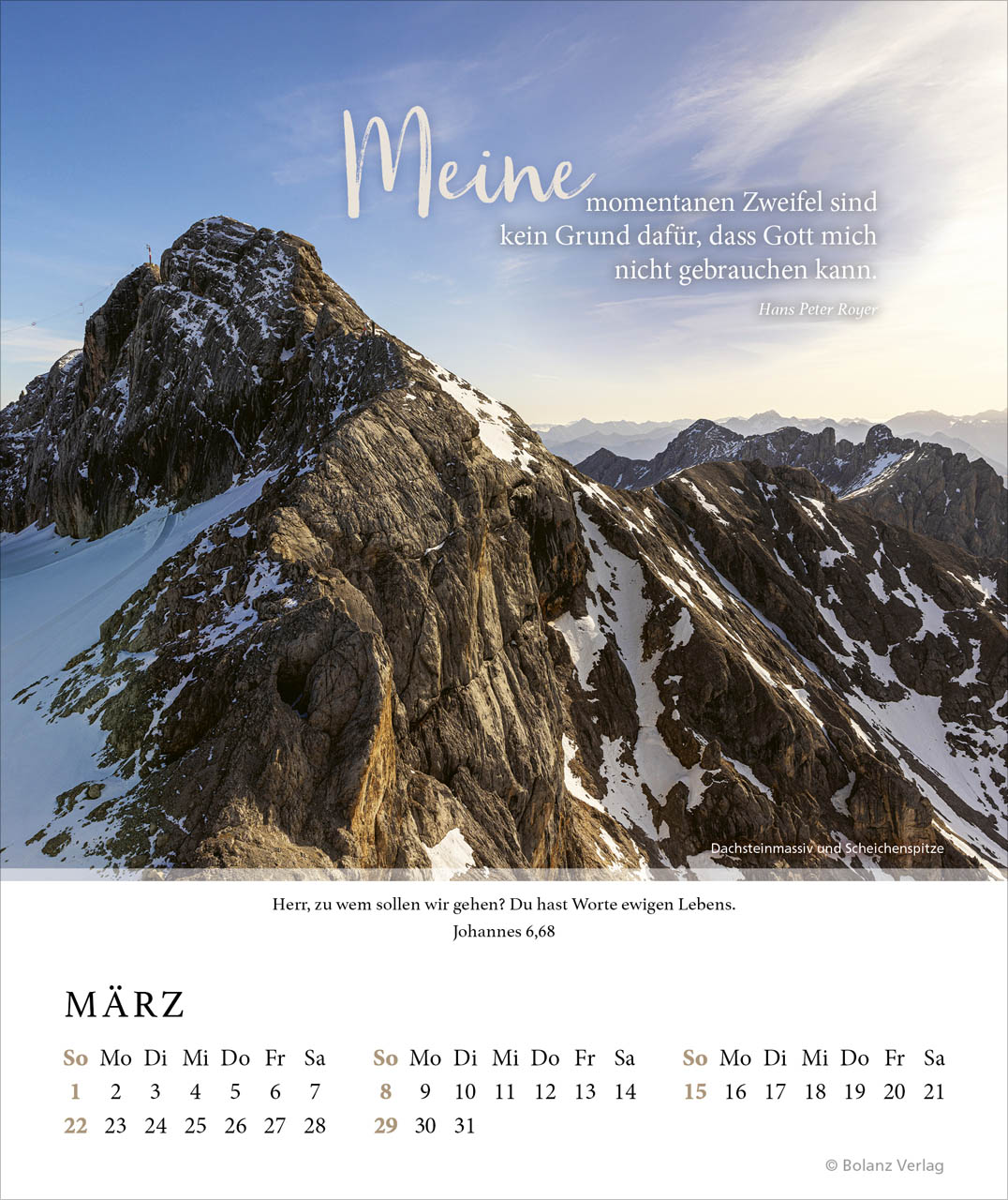 Fels meiner Stärke - Tischkalender 2026 Fels meiner Stärke - Tischkalender 2026