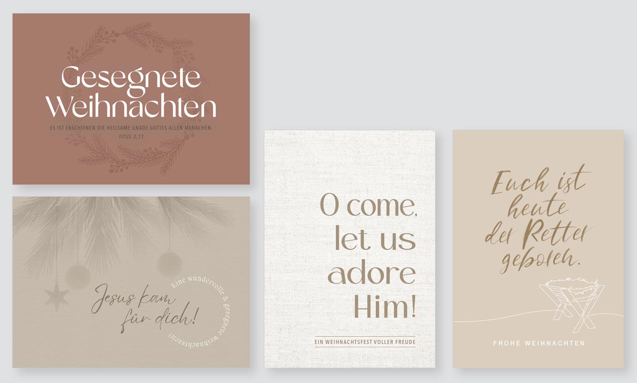 Minikarten Weihnachten