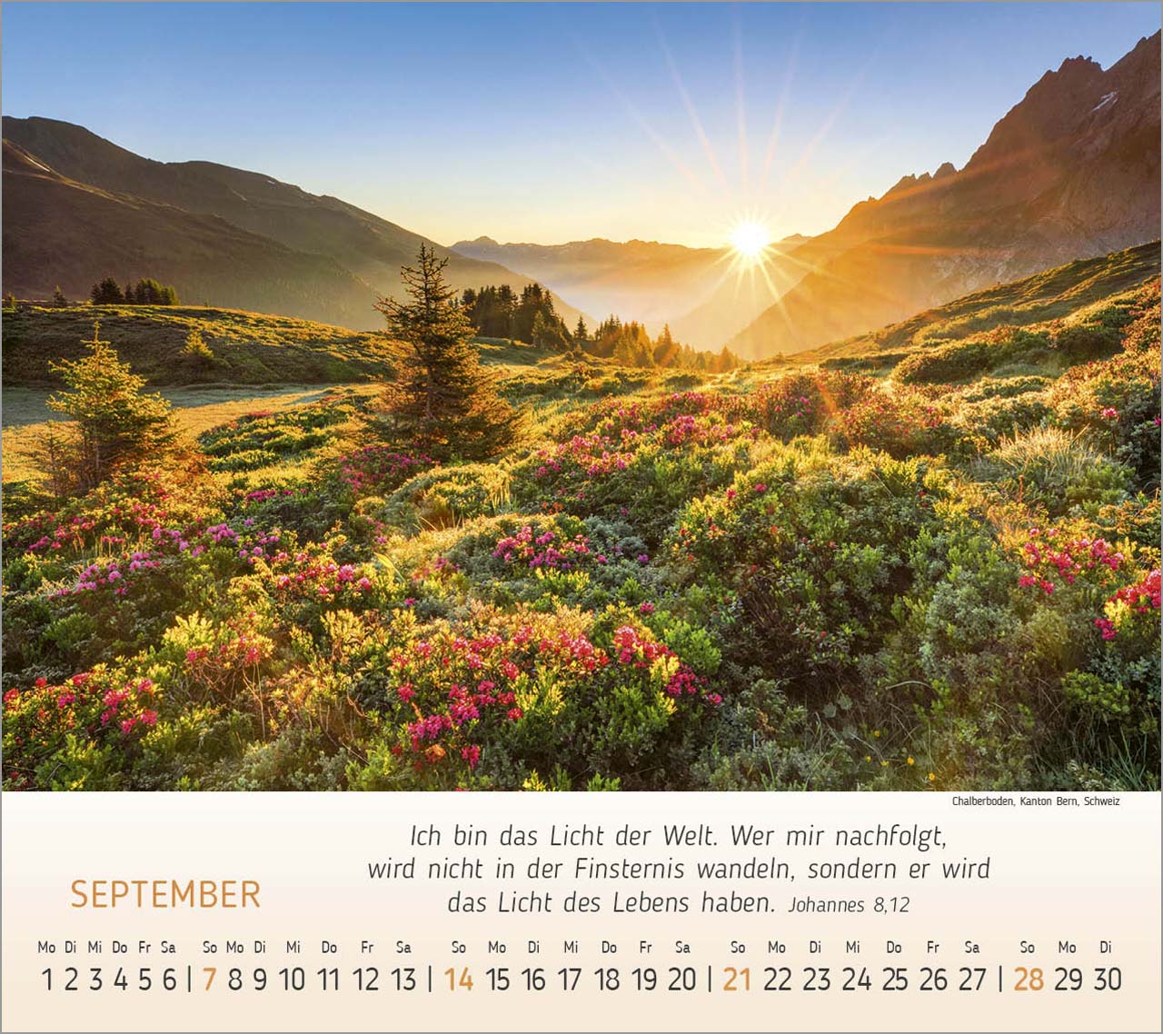 Wunderbare Bergwelt Tischkalender