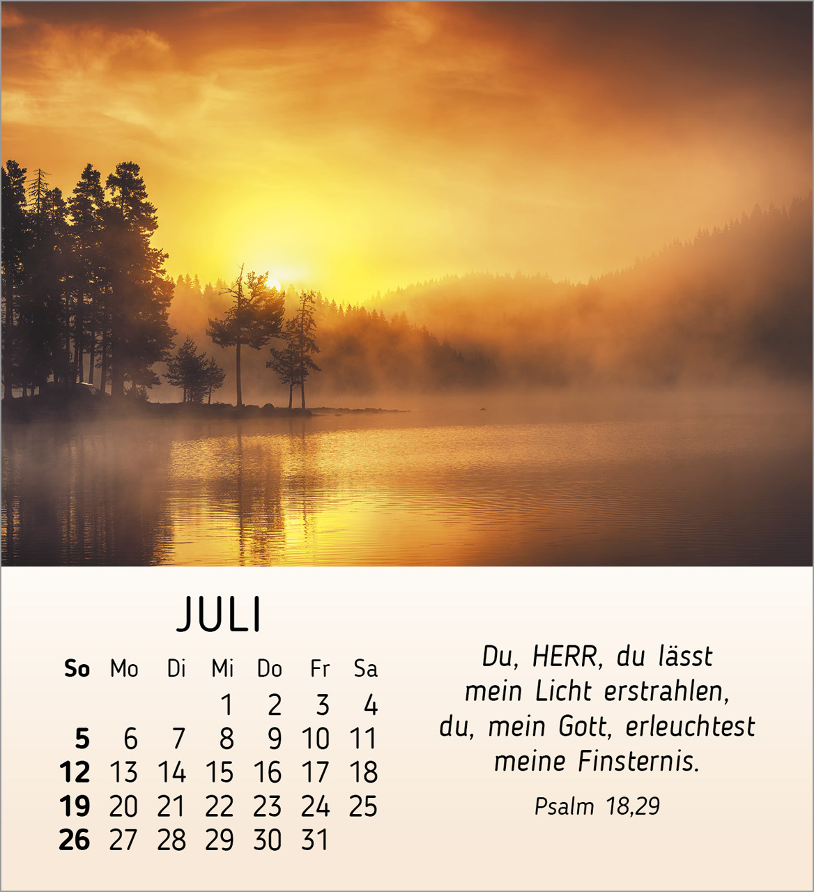 Schöheit des Lichts Tischkalender 2026 Schöheit des Lichts Tischkalender 2026