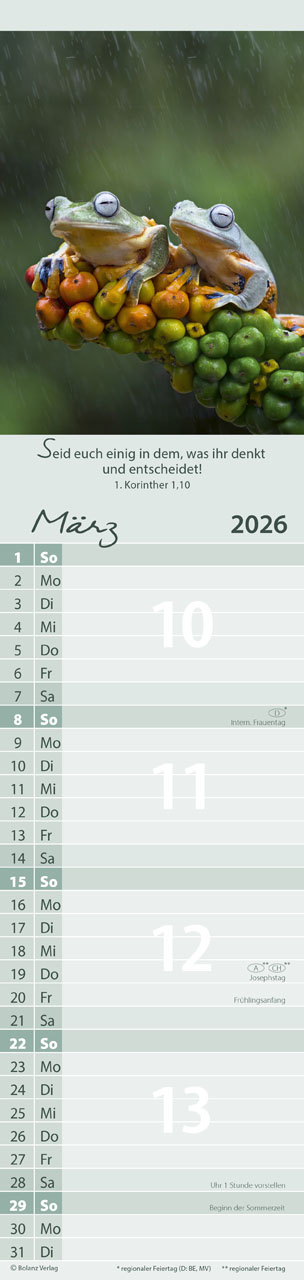 Für Euch 2026 - Streifenterminplaner