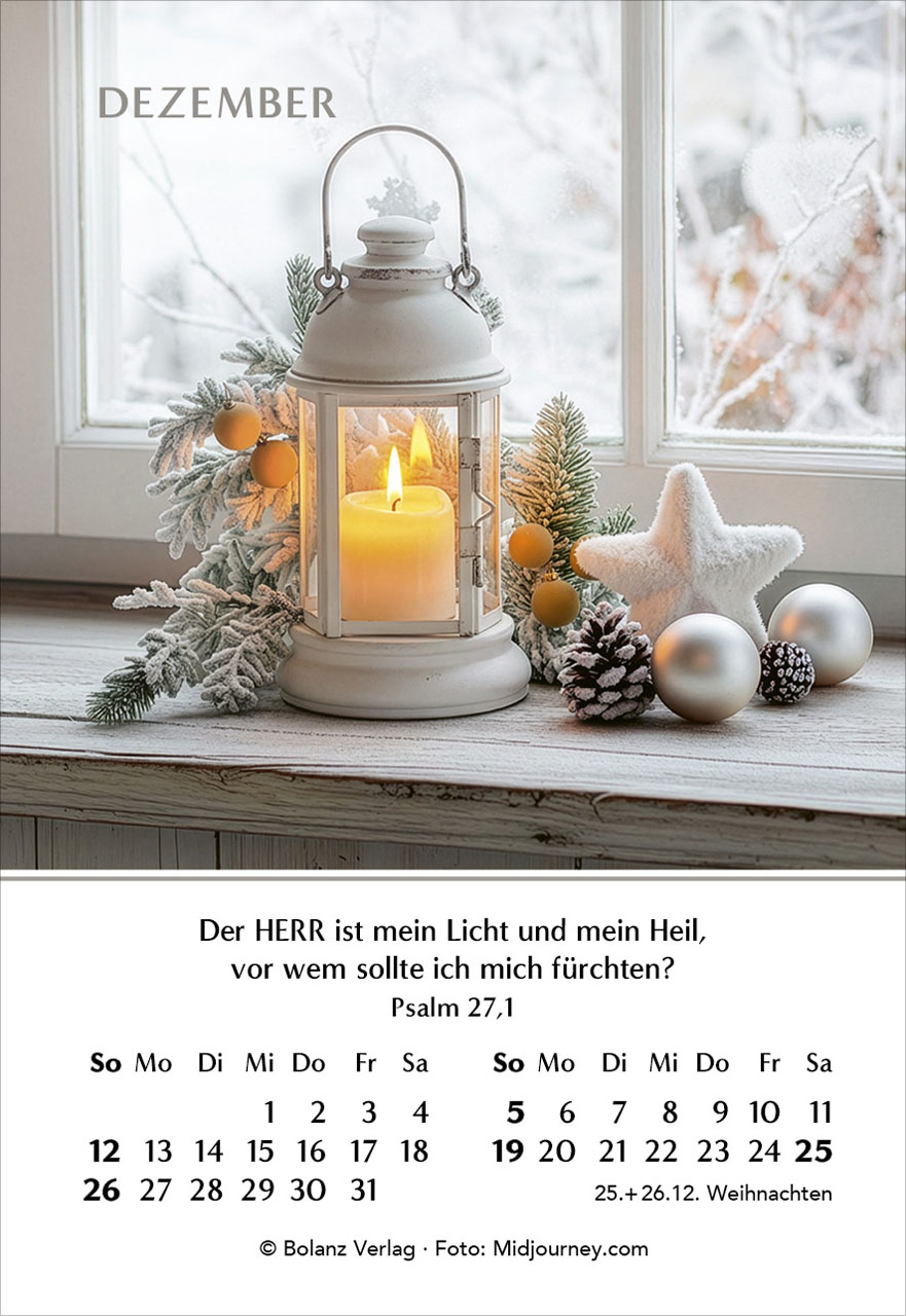 Ein Jahr der Geborgenheit 2027 Minikalender