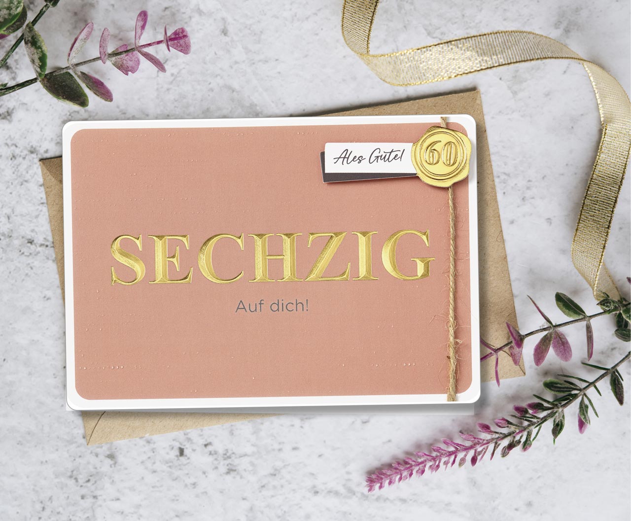 Faltkarte Geburtstag 60