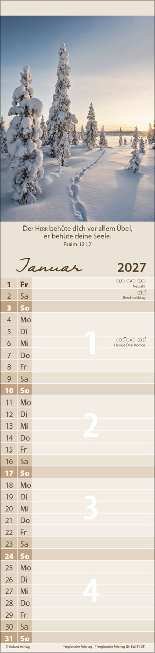Für Alle 2027 – Streifenterminkalender