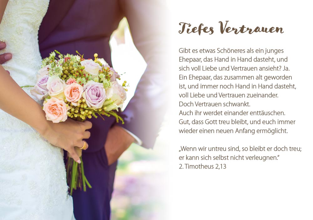 Grußheft - Gottes Segen zur Hochzeit