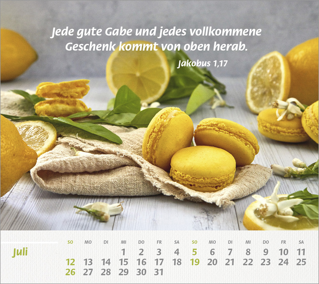 Du bist meine Stärke Großdruck-Tischkalender 2026