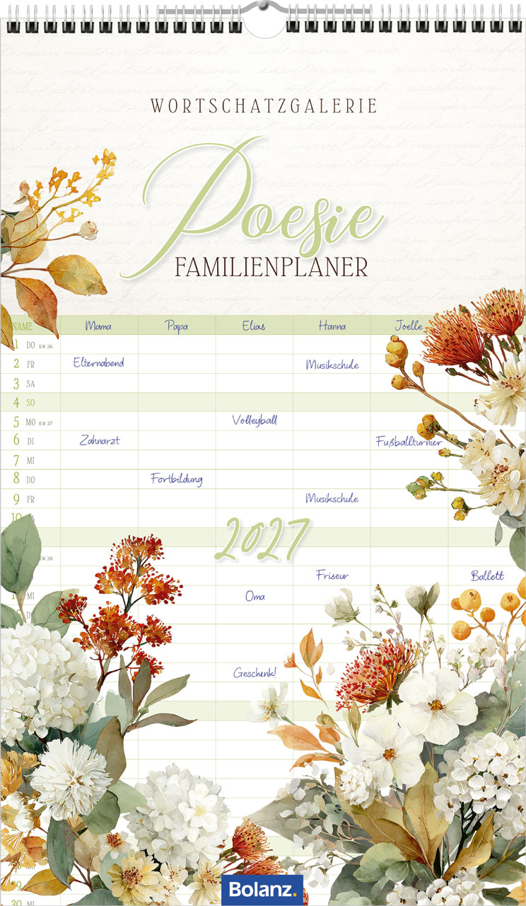 Poesie 2027 – Familienplaner