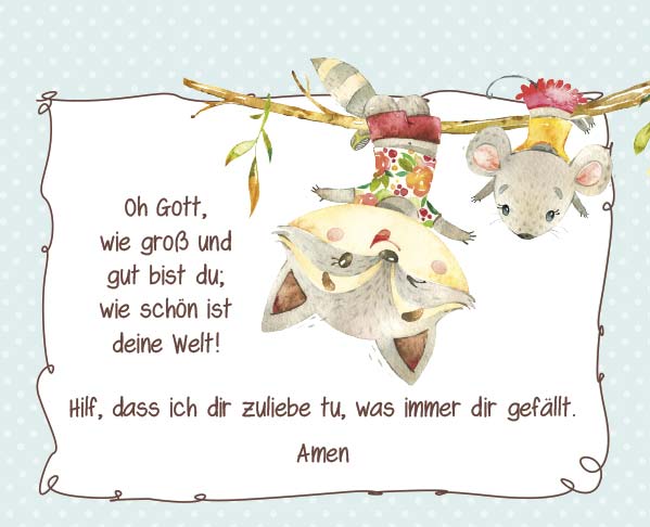 Postkartenaufstellbuch Kindergebete