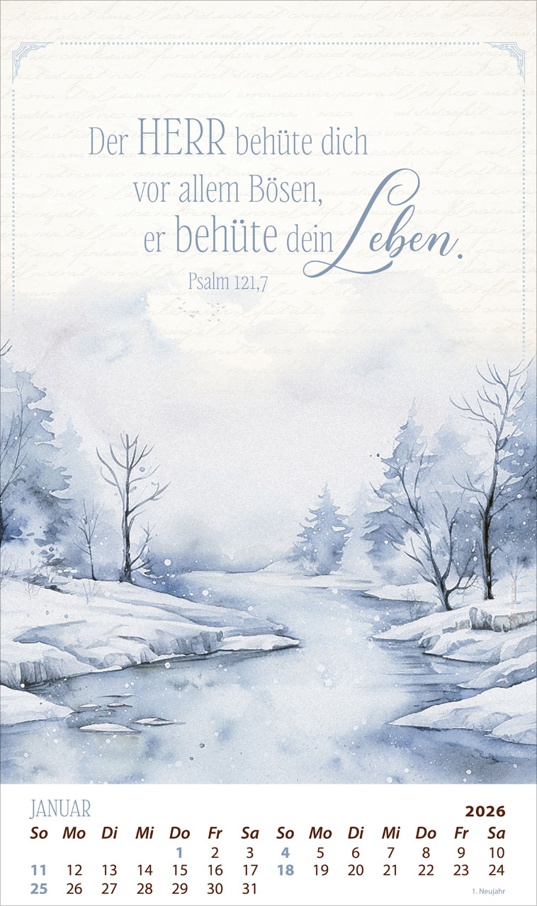 Die Kraft der Worte 2026 - Posterkalender