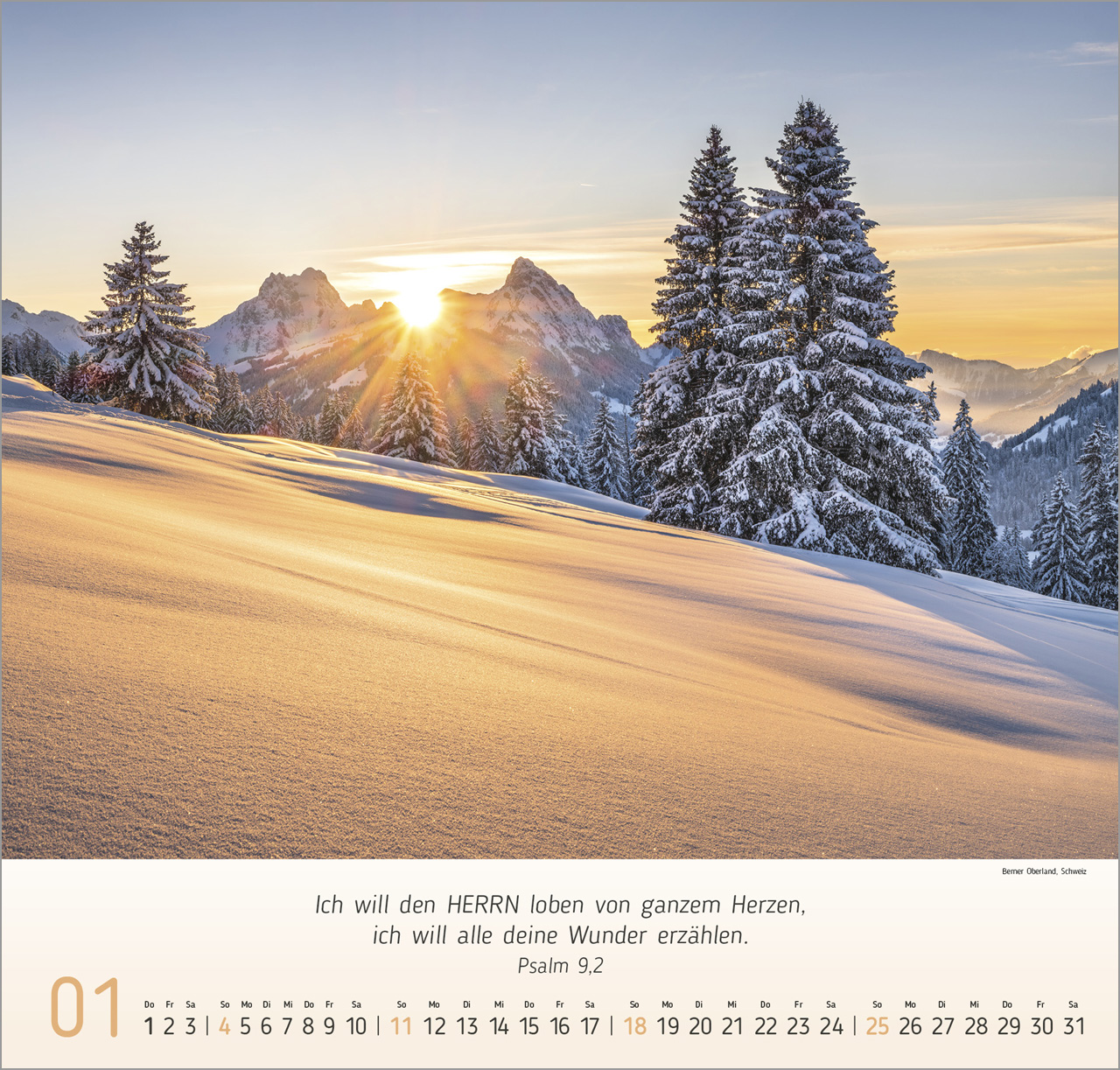 Berg Impressionen Wandkalender 2026