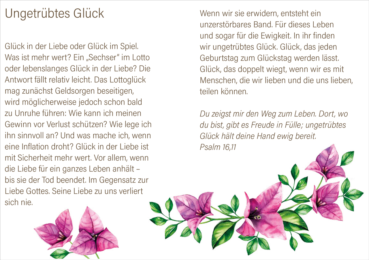 Grußheft - Viel Glück und viel Segen