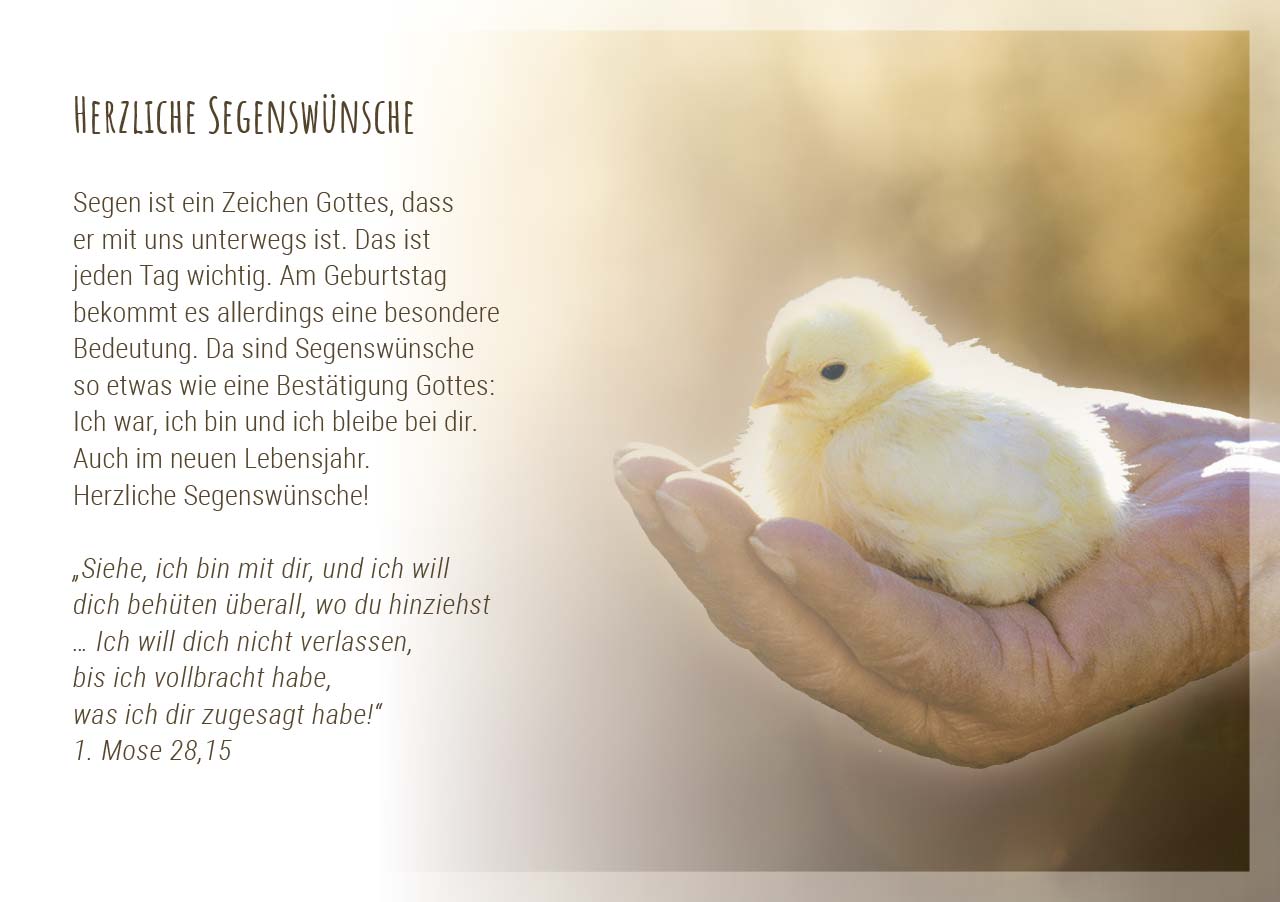 Grußheft - Zum Geburtstag Gottes Segen