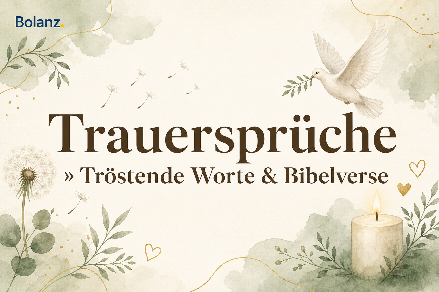 Trauersprüche: 70+ tröstende Sprüche, Bibelverse & Zitate