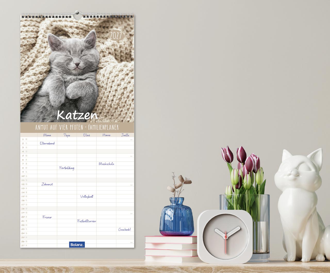 Katzen – Anmut auf vier Pfoten 2027 – Familienplaner