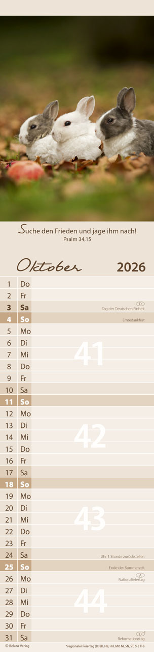 Für Euch 2026 - Streifenterminplaner