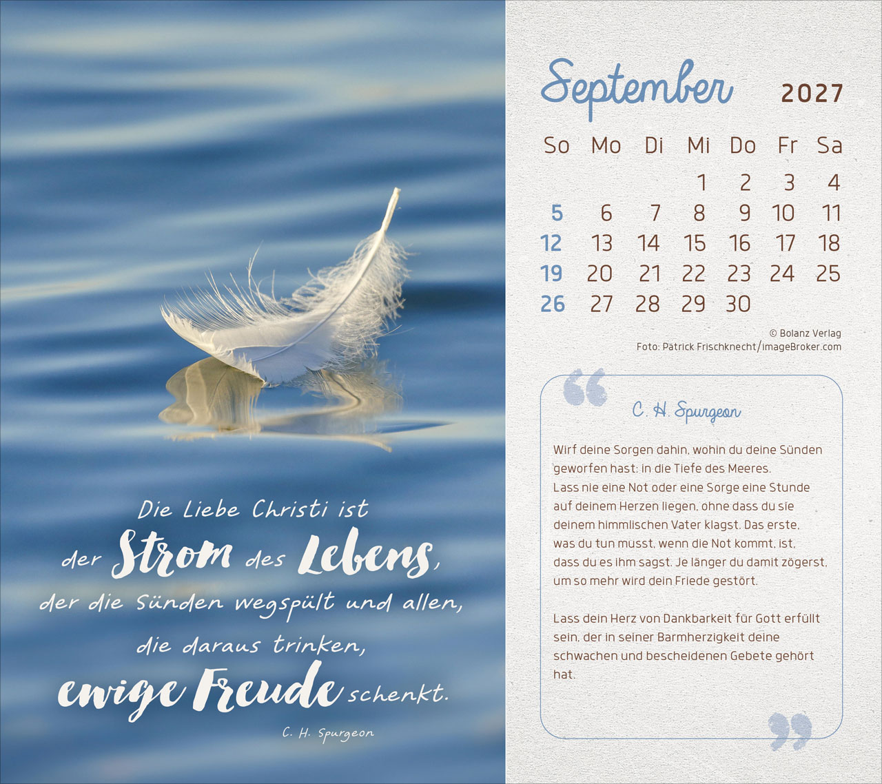 Mit seiner Kraft 2027 – Tischkalender