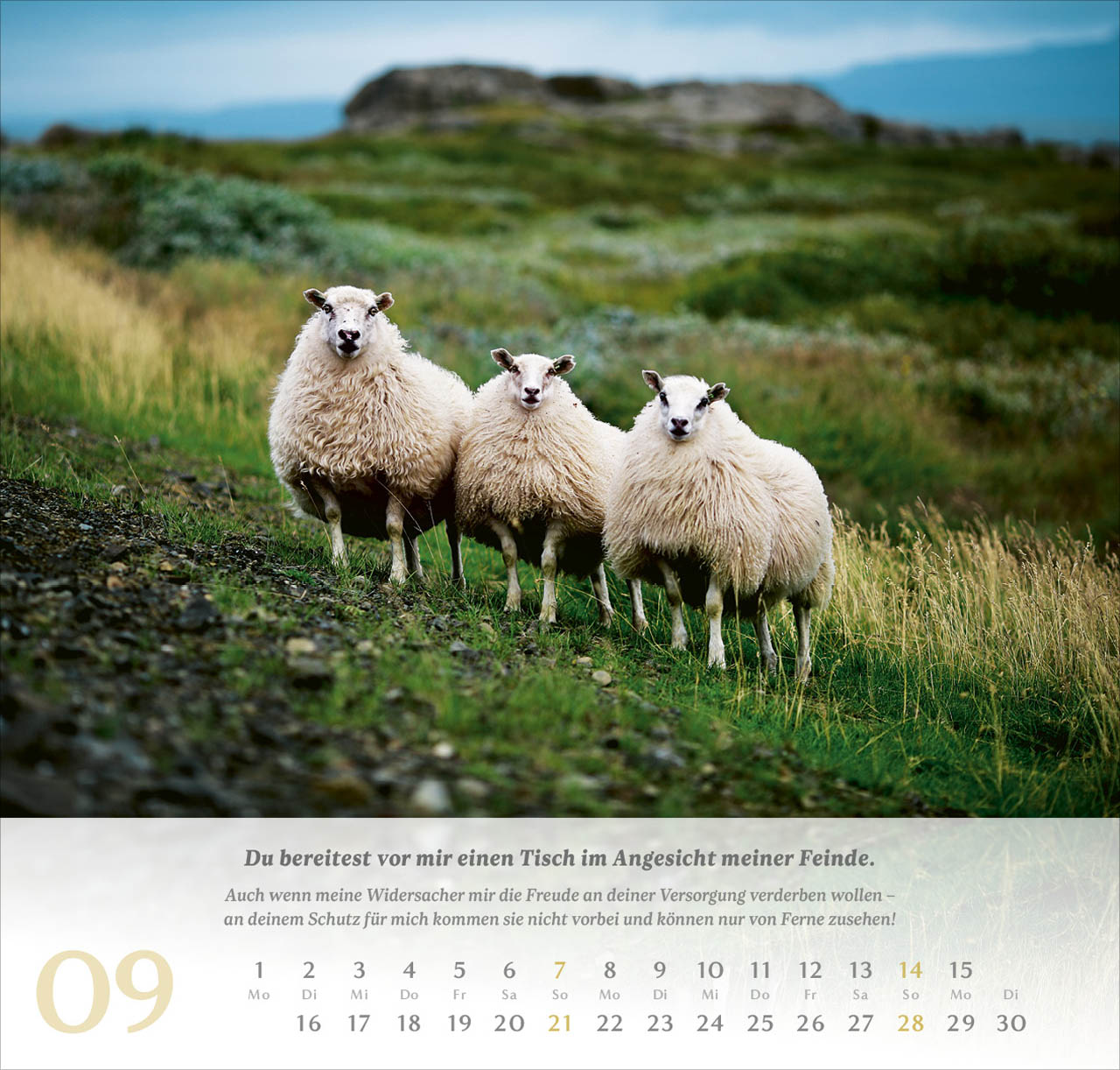 Psalm 23 Wandkalender