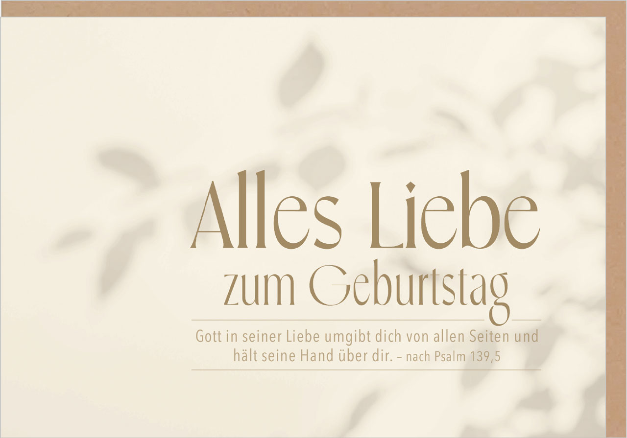 Faltkarte Alles Liebe zum Geburtstag