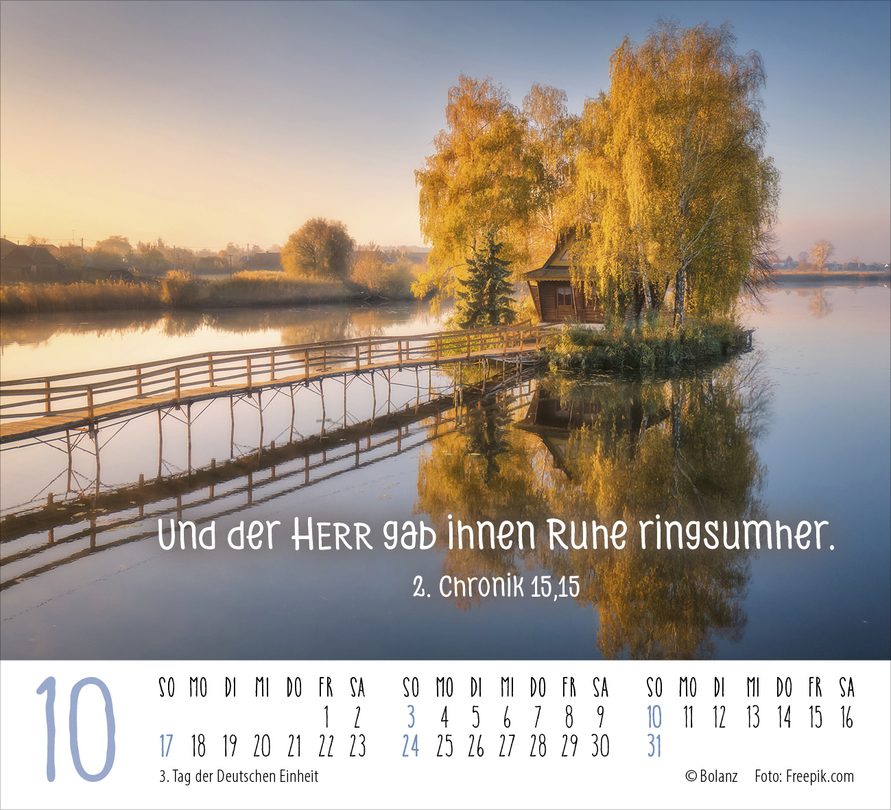 Atempause – Wohin du auch gehst 2027 – Minikalender