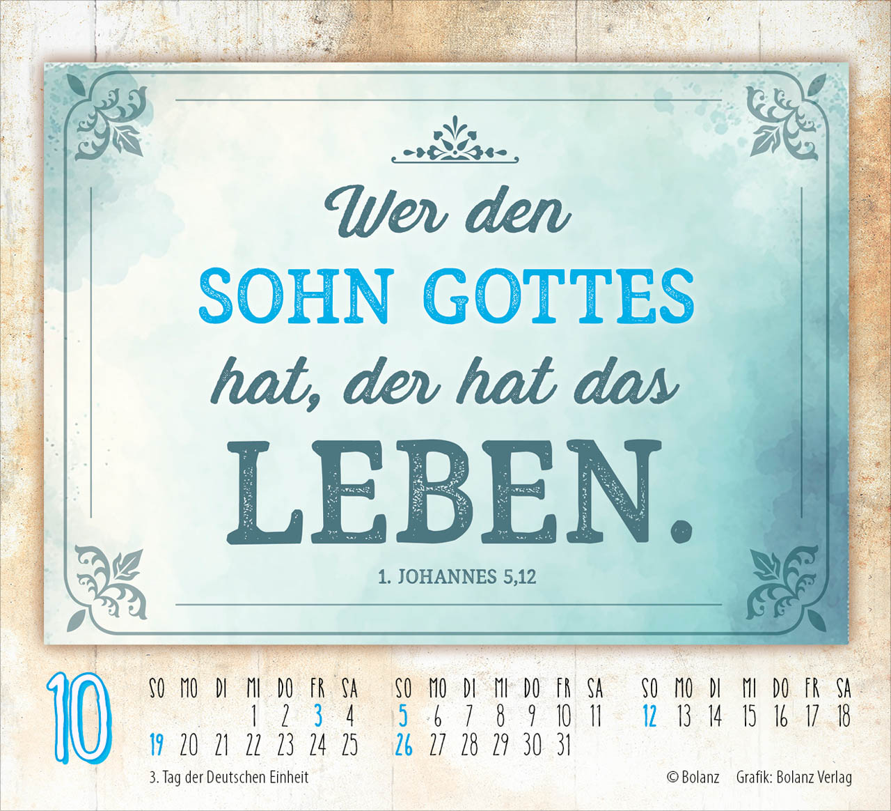 Wortstark - Vintage 2025 - Minikalender