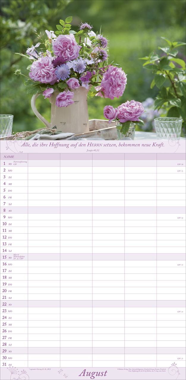Gartenfreude 2027 – Familienplaner