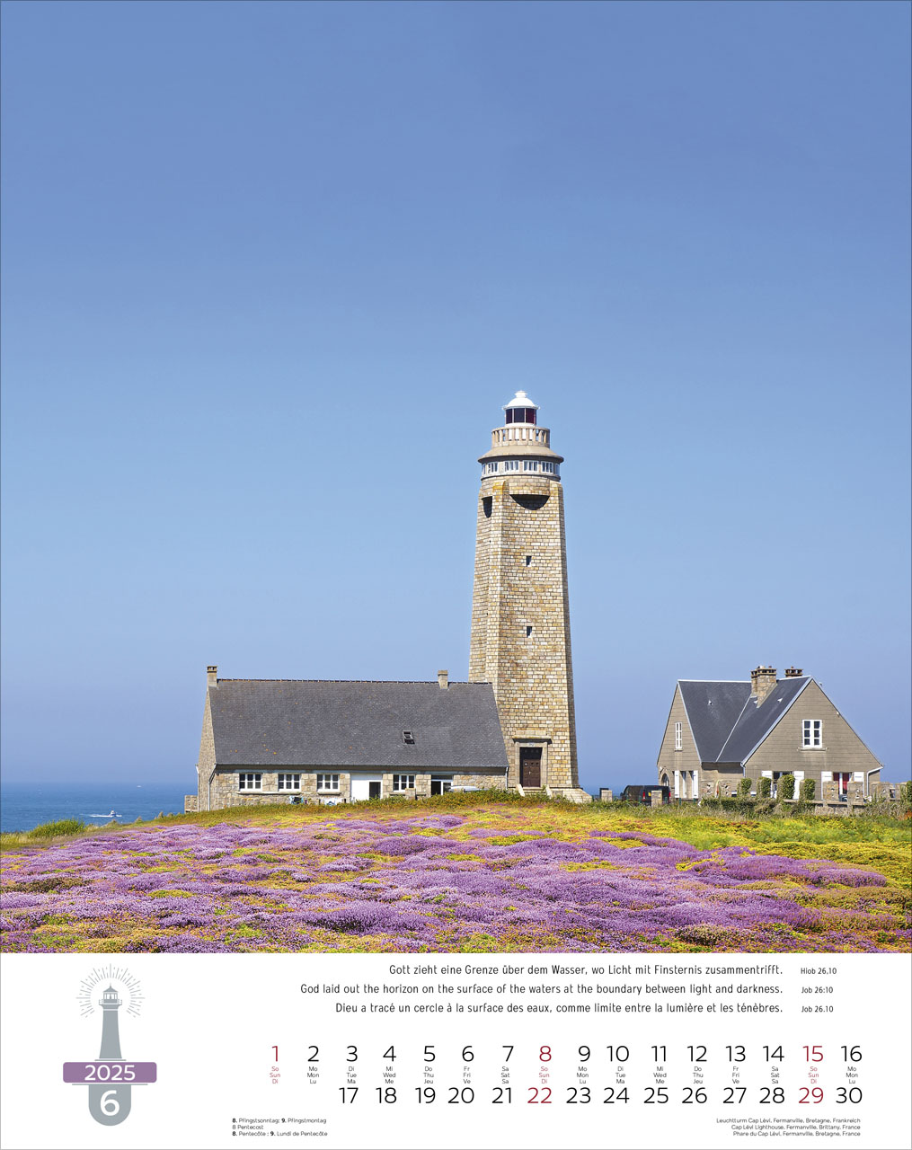 Leuchttürme - Lighthouses - Phares 2025 - Super Wandkalender