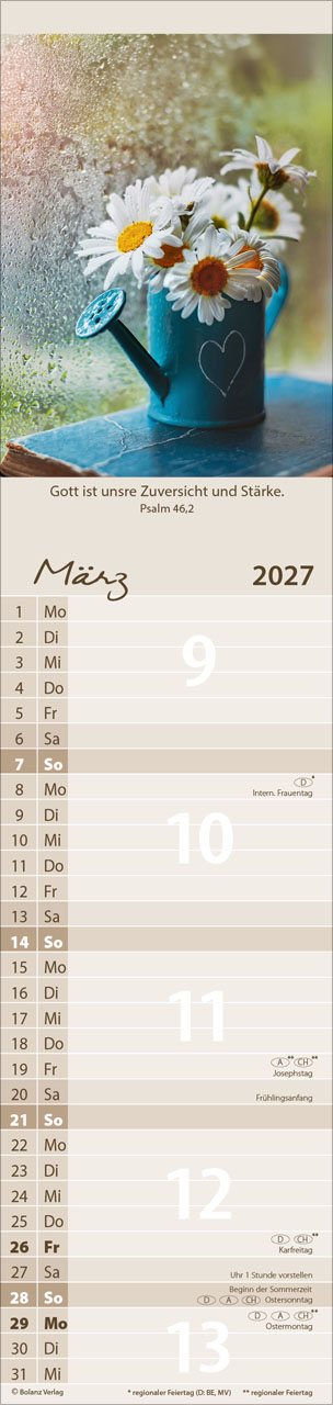 Für Alle 2027 – Streifenterminkalender