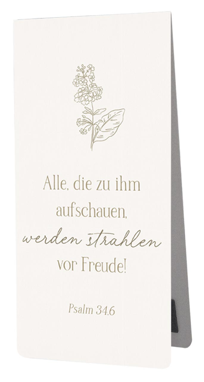 Magnetlesezeichen Psalm 34,6
