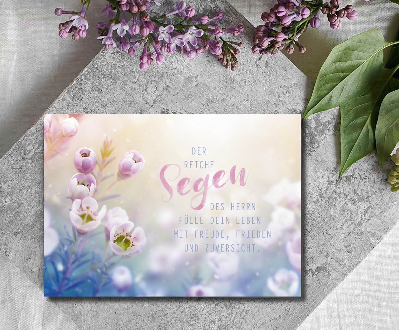 Postkarte Der reiche Segen des Herrn