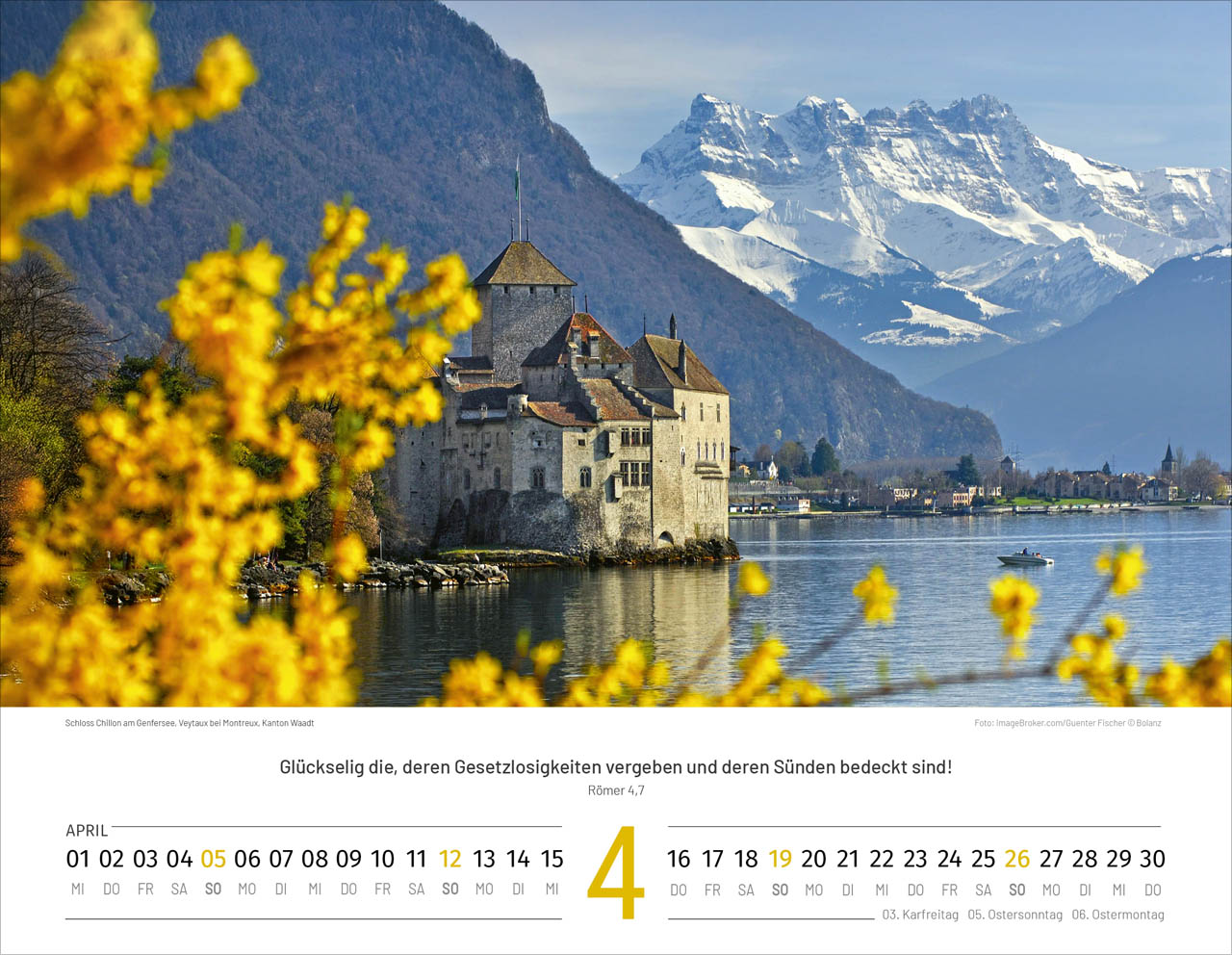 Schweiz 2026 - Wandkalender (polnisch)