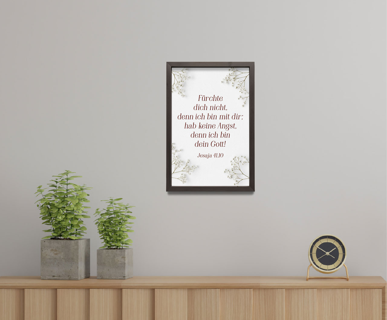 Poster Jahreslosung 2027 Blumen A4