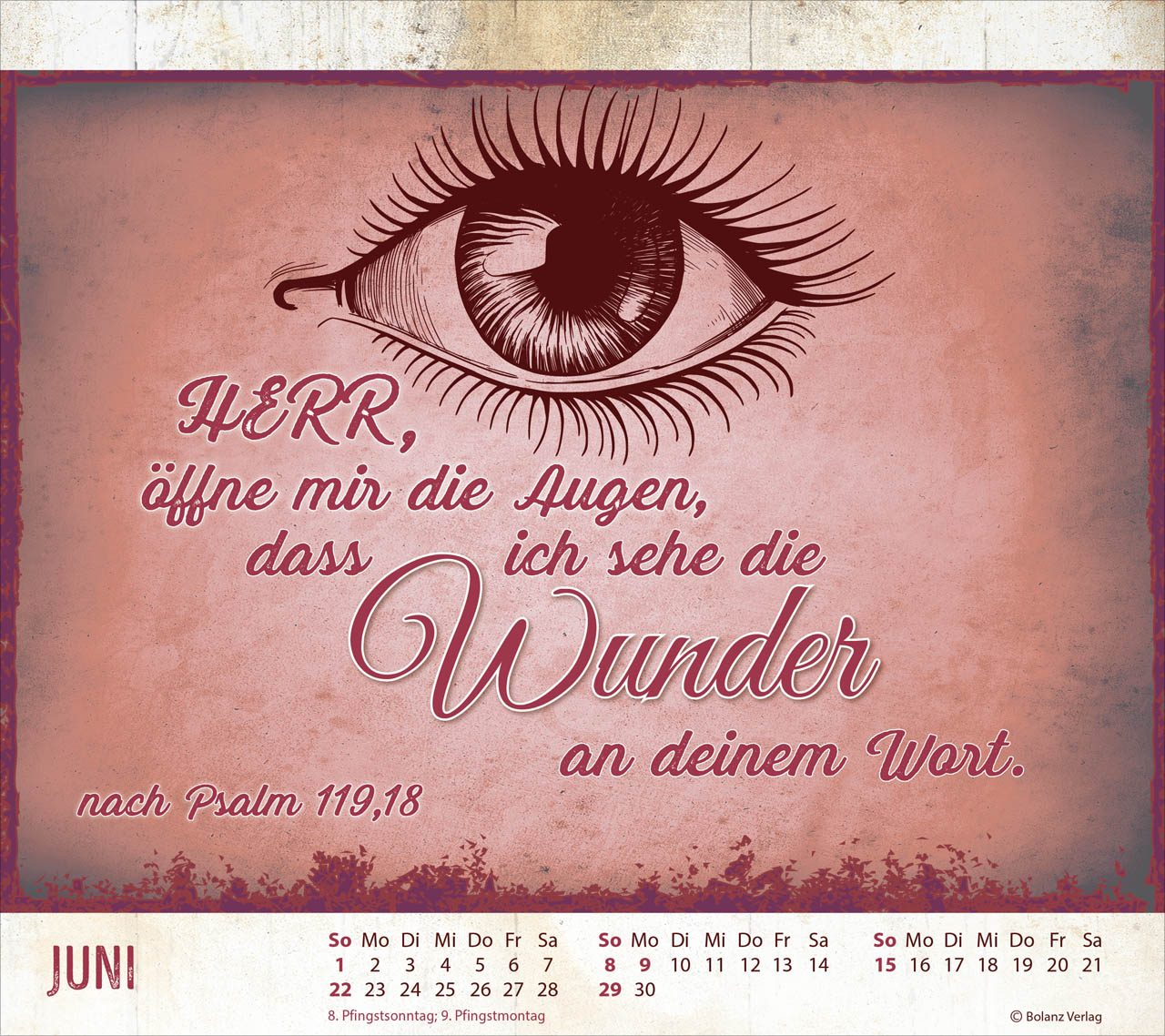 Starke Worte - Vintage 2025 - Tischkalender