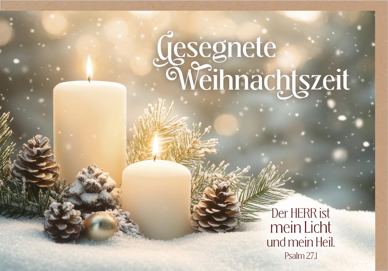 Faltkarte Gesegnete Weihnachtszeit