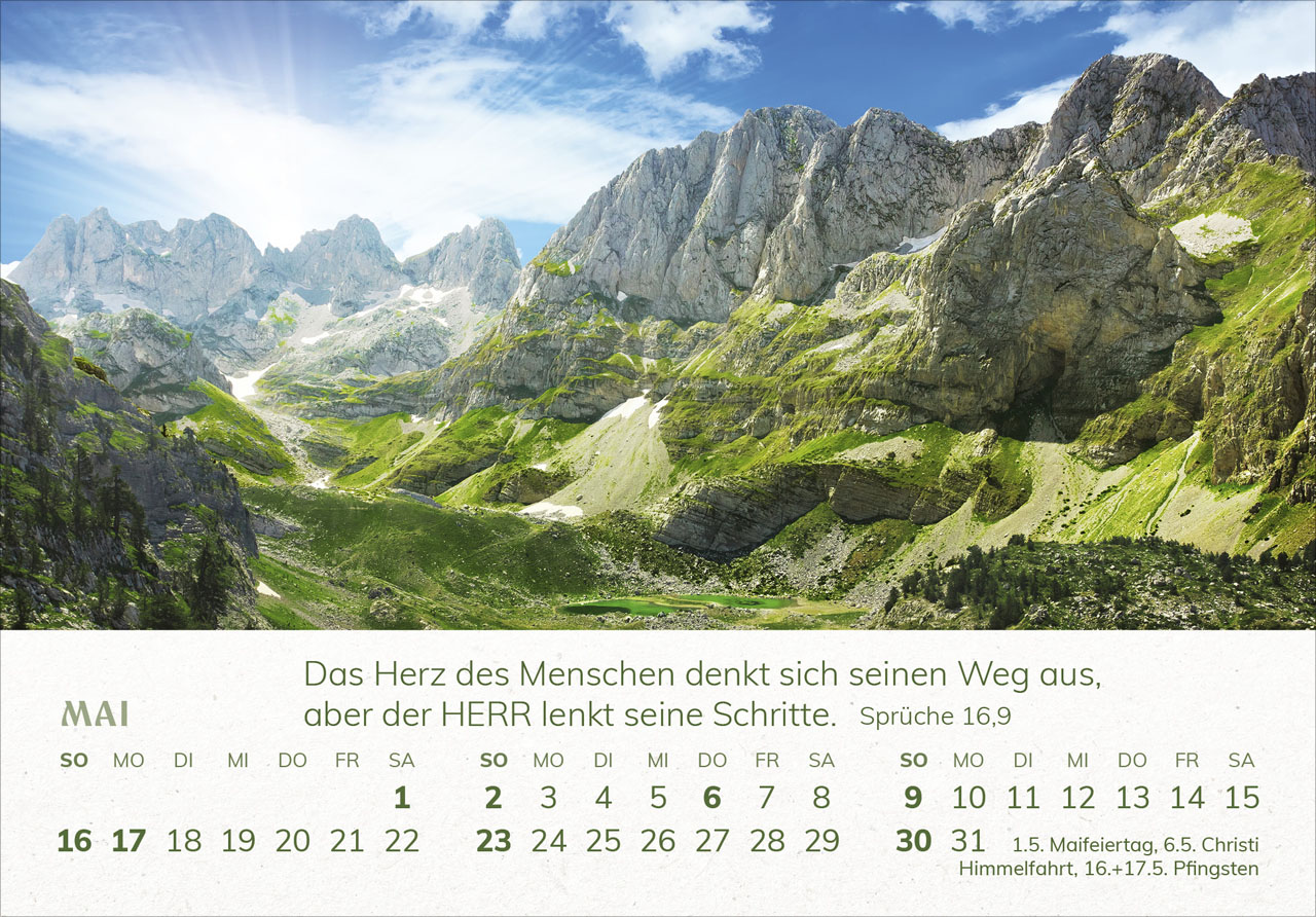 Mini-Panorama 2027 – Panorama-Tischkalender