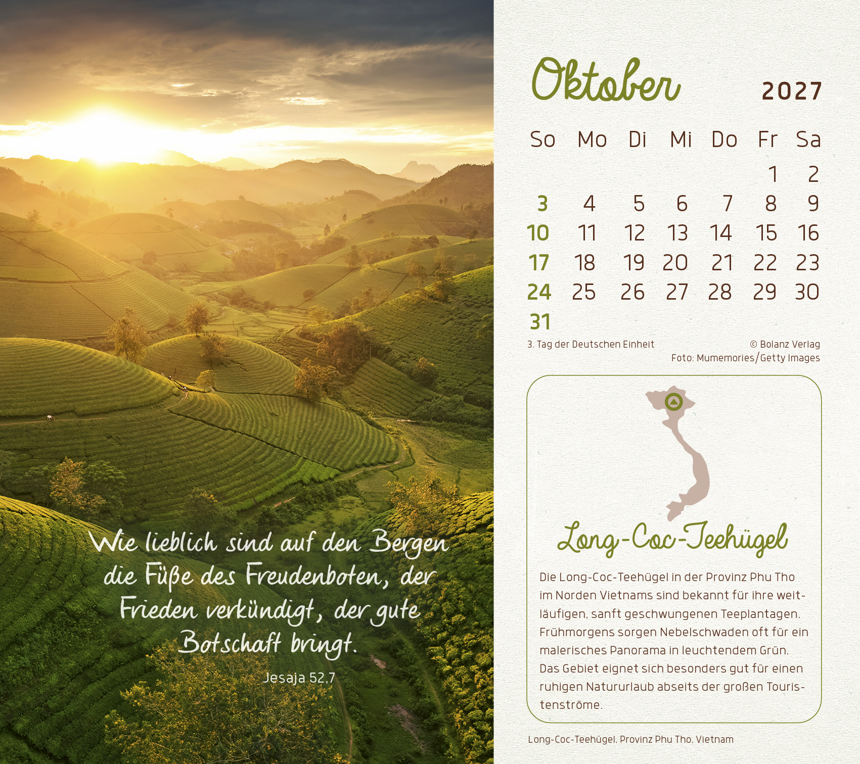 Faszinierende Schöpfung 2027 – Tischkalender