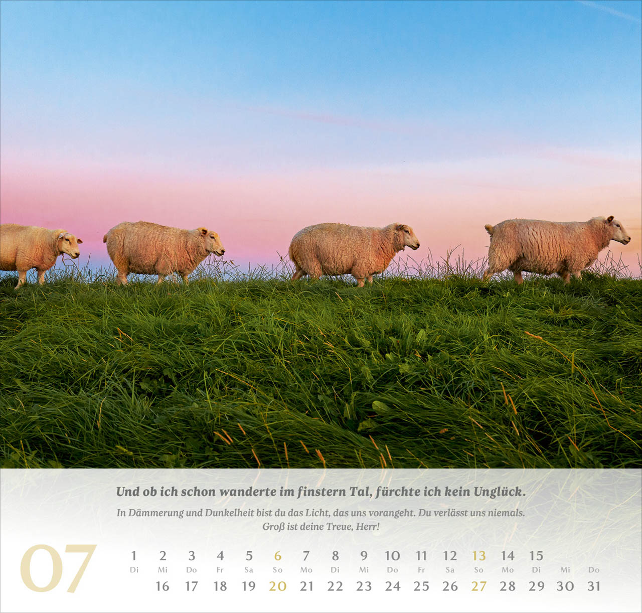 Psalm 23 Wandkalender