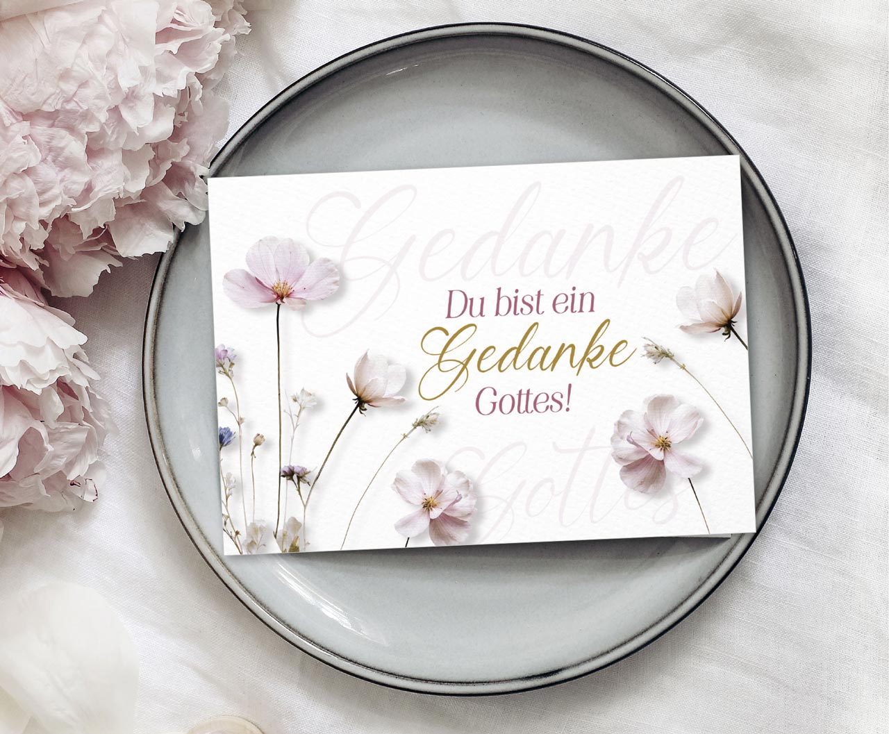 Postkarte Gedanke Gottes