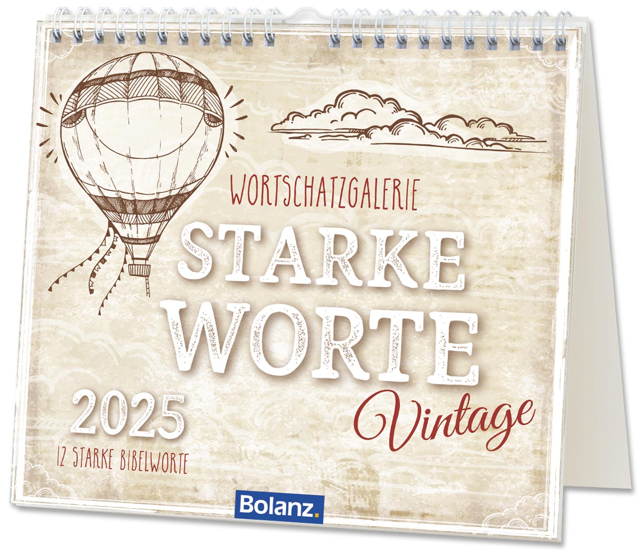 Starke Worte - Vintage 2025 - Tischkalender