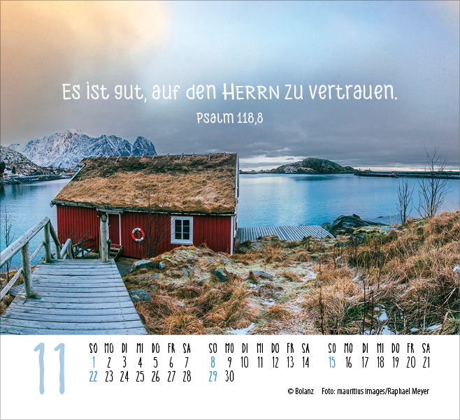 Atempause - Wohin du auch gehst 2026 - Minikalender