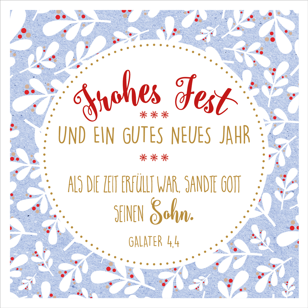 Faltkarte Frohes Fest