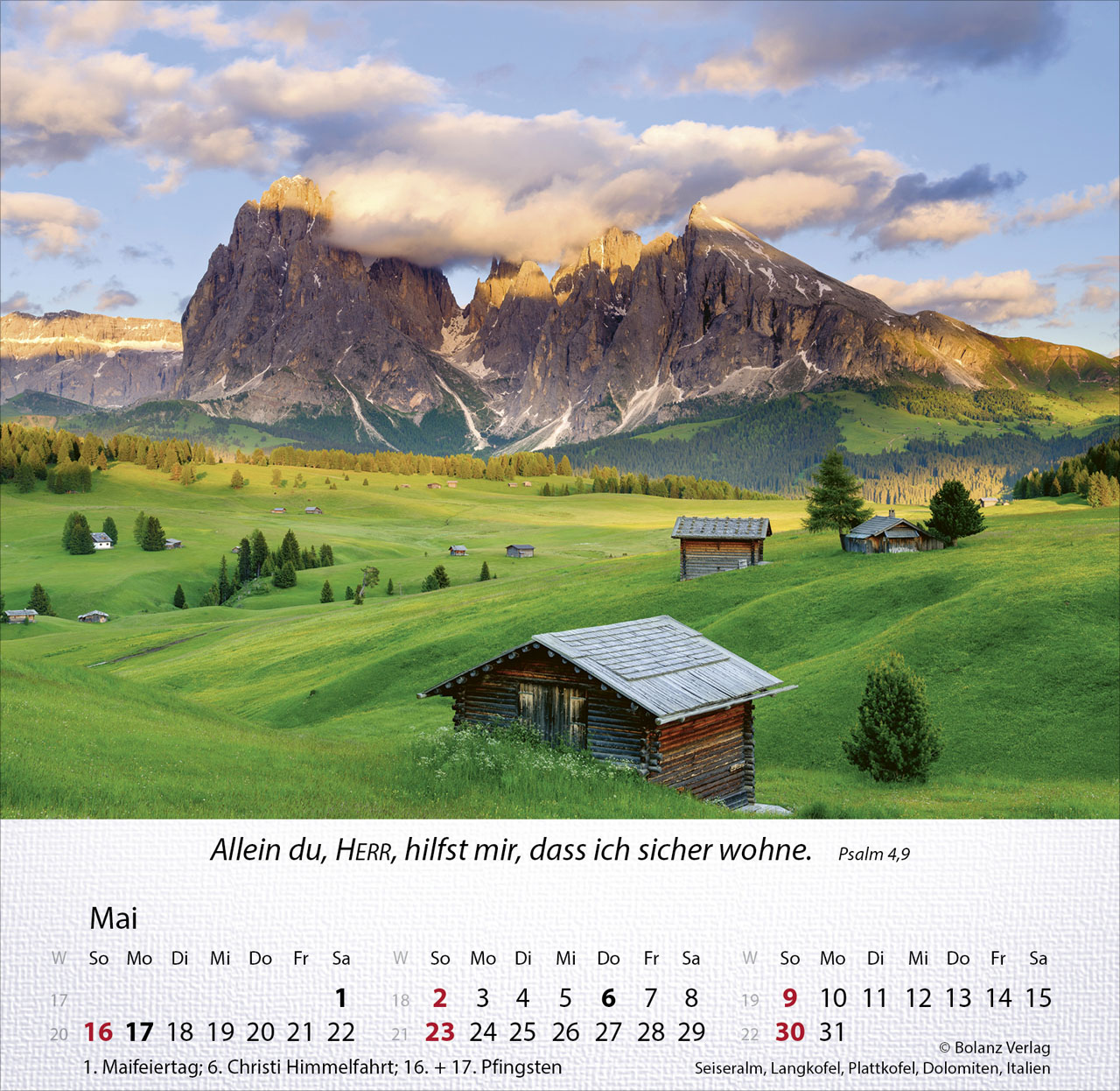 Berge 2027 – Tischkalender